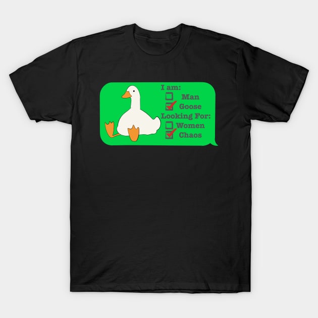 goose - man T-Shirt by DesignMeMichi